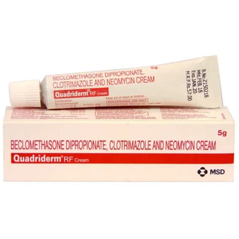 Quadriderm Rf Cream 5g Packaging Type Tube Packaging Size 40 Gm At