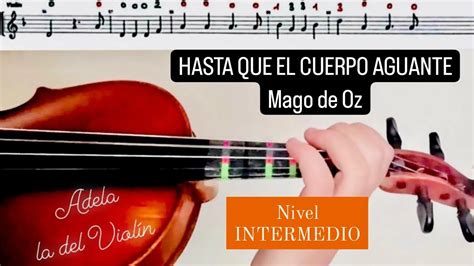 Hasta Que El Cuerpo Aguante Mago De Oz Partitura Viol N Audio