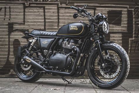 Custom Royal Enfield Interceptor 650 Looks Stealthy In Black And Gold