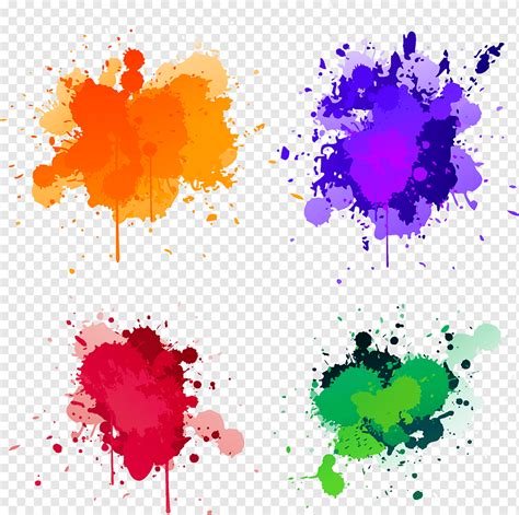 Ilustrasi Splash Paint Paint Splash Lukisan Abstrak Beraneka Warna