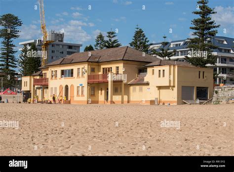The South Steyne Surf Club House And Norfolk Pines At Sydneys Manly