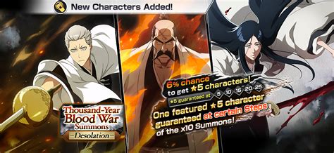 Bleach Brave Souls Thousand Year Blood War Summons Desolation