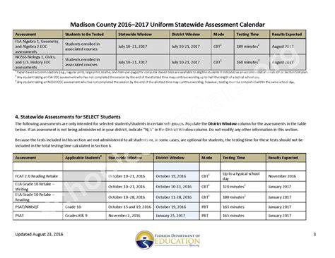 2016 - 2017 School Calendar | Madison County School District – Madison, FL