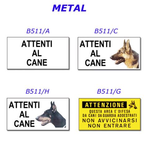 CAMON Targa Attenti Al Cane B511 A