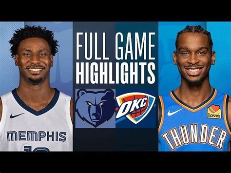 Okc Thunder Vs Memphis Grizzlies Prediction Starting Lineups And