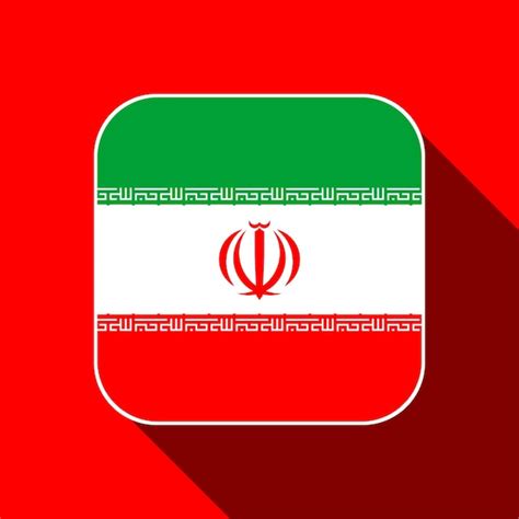 Premium Vector Iran Flag Official Colors Vector Illustration