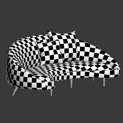 Ether Curved Sofa Jonathanadler 3d Model For Vray Corona