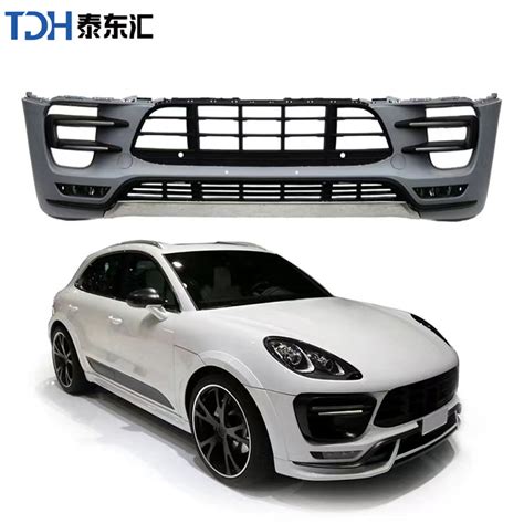 For Porsche Macan 2018 2021 Year 95b 2 Front Bumper Turbo Style Bumper