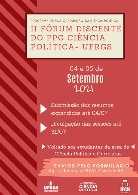 II Fórum Discente do PPG Ciência Política UFRGS Programa de Pós