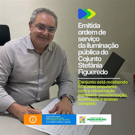 Prefeitura De Pedro Avelino Ordem De Servi O Para A Instala O Da