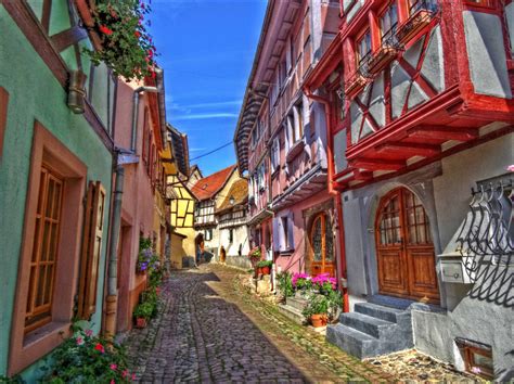 Solve Colorful Rue Du Rempart Nord Eguisheim Alsace France Jigsaw