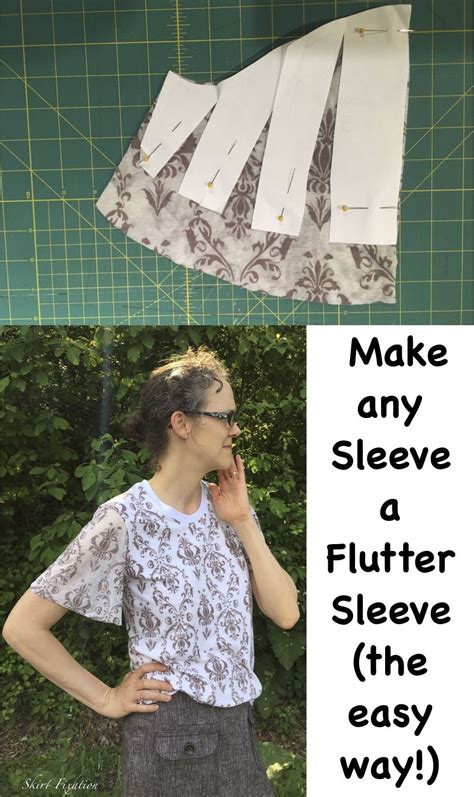 Flutter Sleeve Tutorial Skirt Fixation Fashion Sewing Sewing