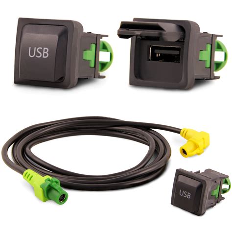 USB Einbau Block Schalter Adapter für VW RCD RNS Radios RNS RCD 300