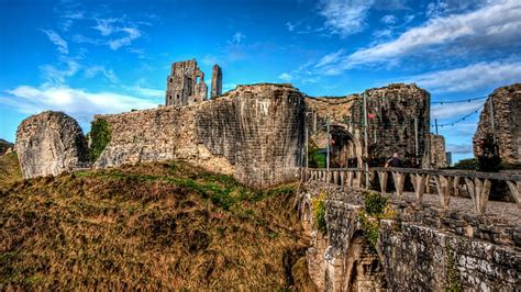 Corfe Castle Hd Wallpaper Wallpaperbetter