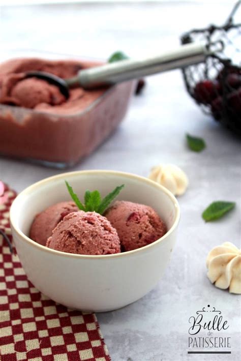 Glace Cerise Maison Recette Glace Aux Cerises Noire