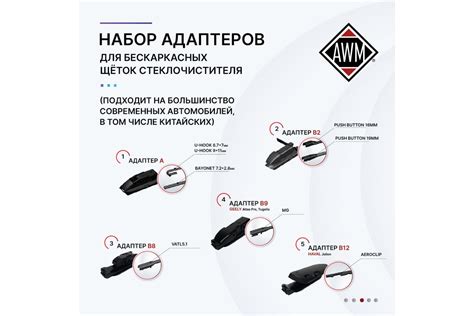 Щетка стеклоочистителя бескаркасная B 24 R AWM 410000028 - выгодная ...