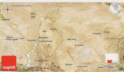Satellite 3d Map Of Sweetwater County
