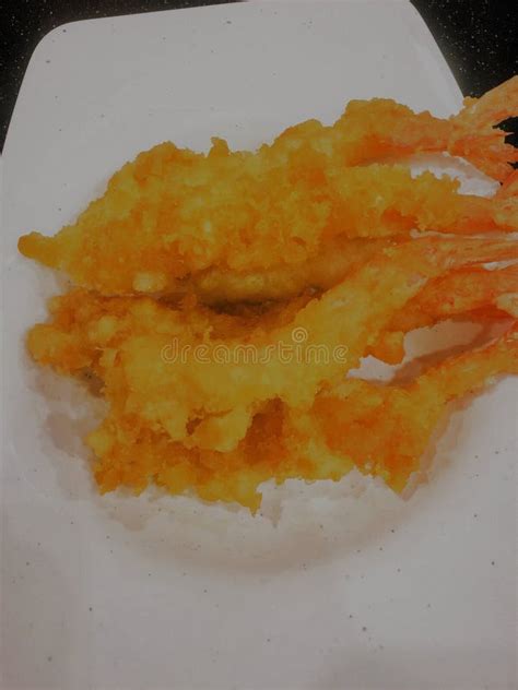 Fried Shrimp Recipe Crispy Tempura Stock Photo - Image of fried ...