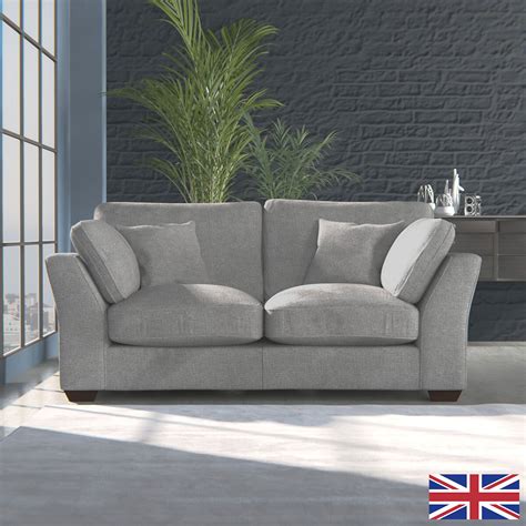 Selsey Grey Fabric 2 Seater Sofa | Costco UK