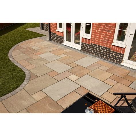 Premium Sandstone Slab York Green 285x285mm Buildbase