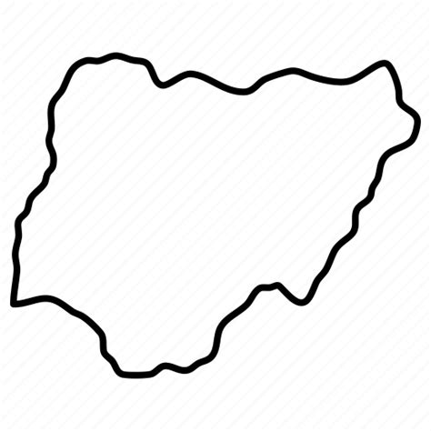 Nigeria Map Country Maps World Geography Topography Icon