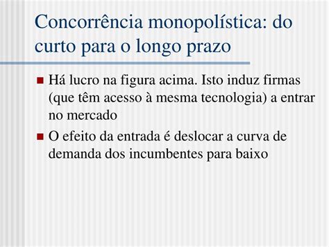 Ppt Organiza O Industrial Concorr Ncia Perfeita E Monop Lio