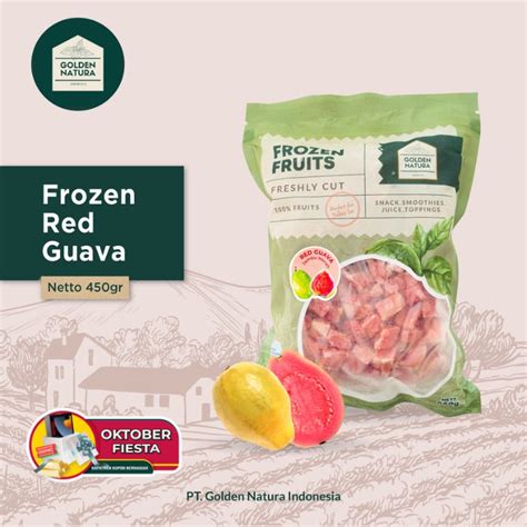 Jual Frozen Fruit Red Guava Cubes Gr Wajib Pengiriman Instant