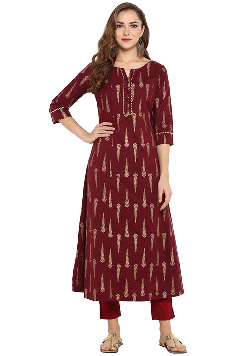 Kurtas Clothing And Accessories Janasya Indian Tunic Tops Cotton Kurti For Women