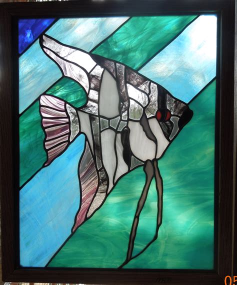 Angel Fish Hummingbird Hill Stained Glass