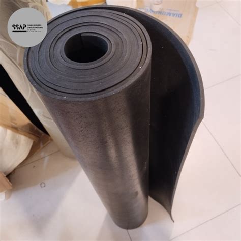 Jual Karet Hitam Lembaran Tebal 15mm Per Meter Rubber Sheet Lembaran