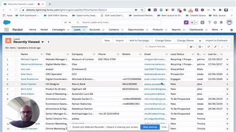 How To Create Lead List View SalesForce YouTube