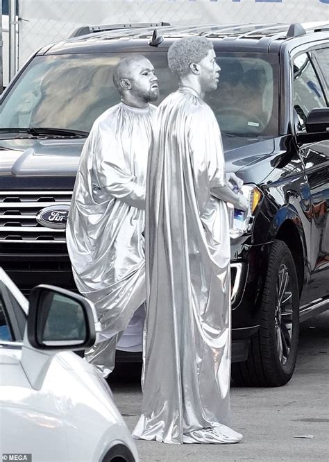 Kanye West Dons Silver Body Paint For New Opera In Miami Photos