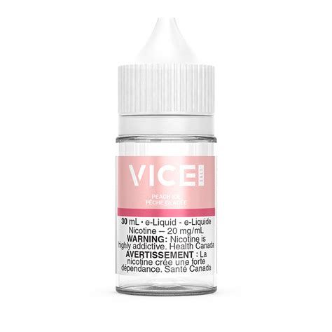 Peach Ice Salt Vice Salt E Liquid 30ml Nic Salt Vapeloft