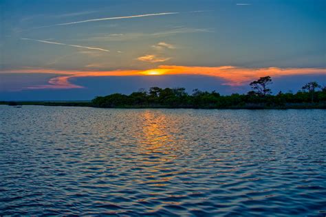 Assateague Island Sunset View From The Boat On The Way Bac Flickr