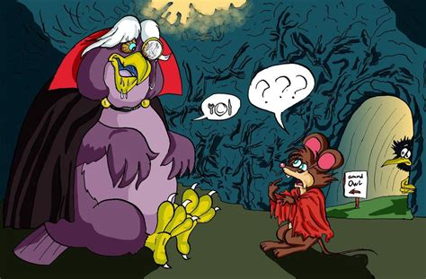 Mrs Brisby Meets The Duke Of Owls Crossovers Duke Owls Weird Art