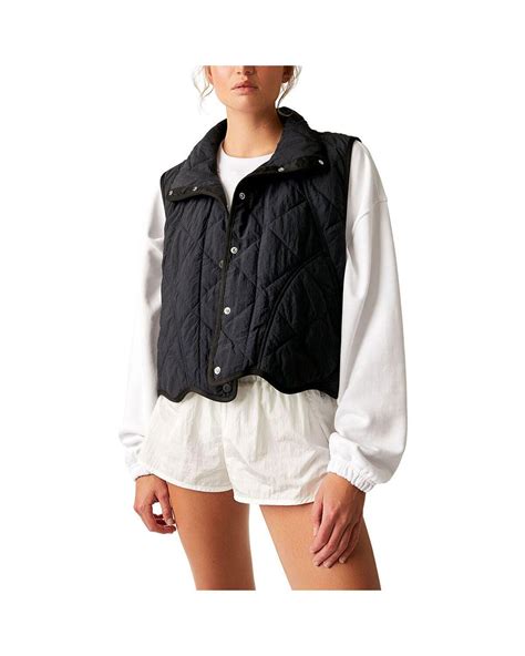 Fp Movement Quinn Quilted Puffer Vest In Blue Lyst