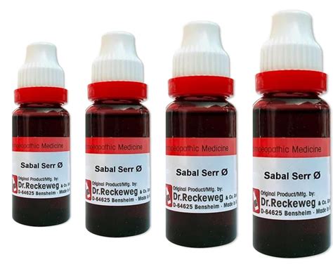Buy Dr Reckeweg Sabal Serrulata Q 20ml Pack Of 4 Online At Low