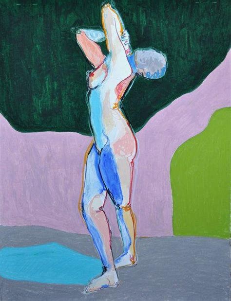 Fipé Gouge Merrall Nude in the Fjords Aquarell auf Papier bei Pamono