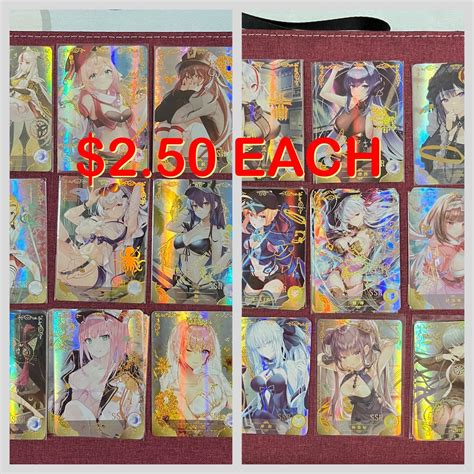 2 50 Each Goddess Story SSR Waifu Cards Hobbies Toys Toys Games