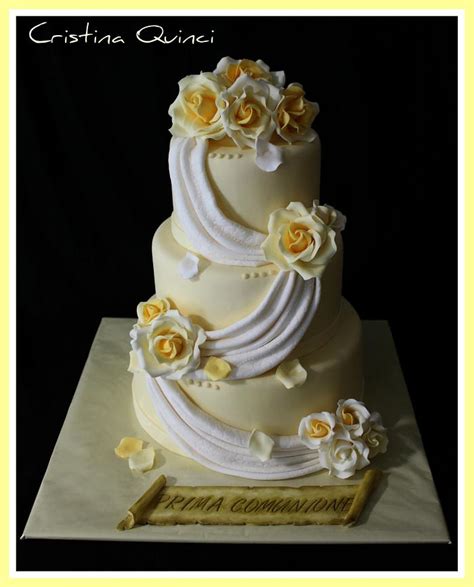 Yellow Rose Cake Decorated Cake By Cristina Quinci Cakesdecor