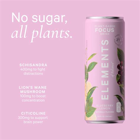 Mua Focus Adaptogen Drinks By Elements Of Balance Non Alcoholic Plant