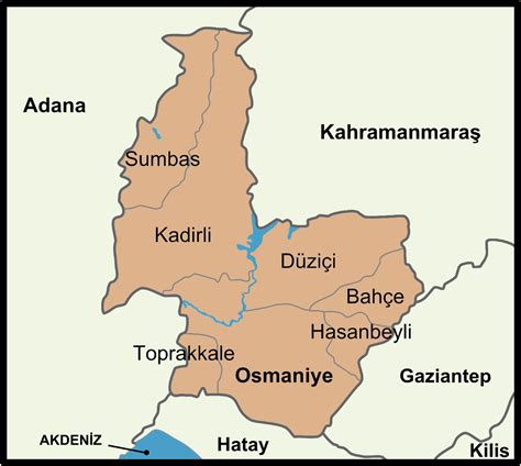 Osmaniye Haritası Osmaniye Nerede Uydu Görüntüsü