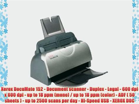 Xerox Documate Document Scanner Duplex Legal Dpi X