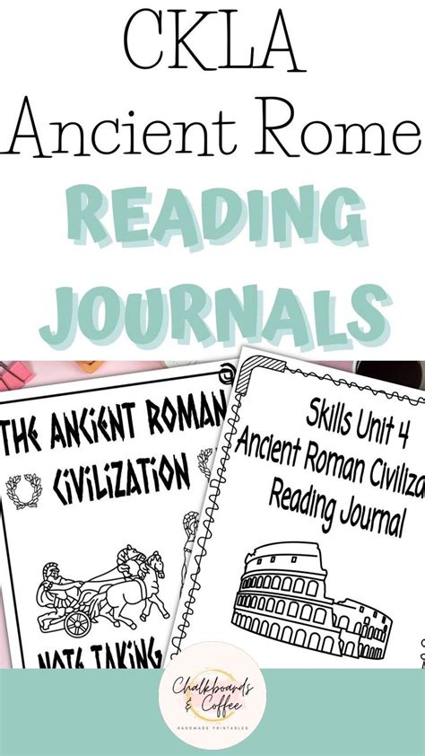 An Ancient Rome Reading Journal With Text Overlay That Reads The Ancient Roman Civilization