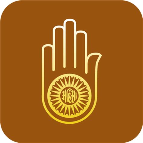 Jainism Ahimsa Hand Icon | Religious Symbol Iconpack | DesignBolts