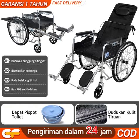 Jual Epic Finds Kursi Roda Tiduran Kursi Roda Wheelchair Reclining