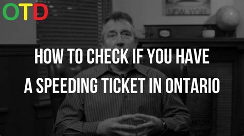 How To Check If You Have Traffic Tickets Online In Ontario Youtube