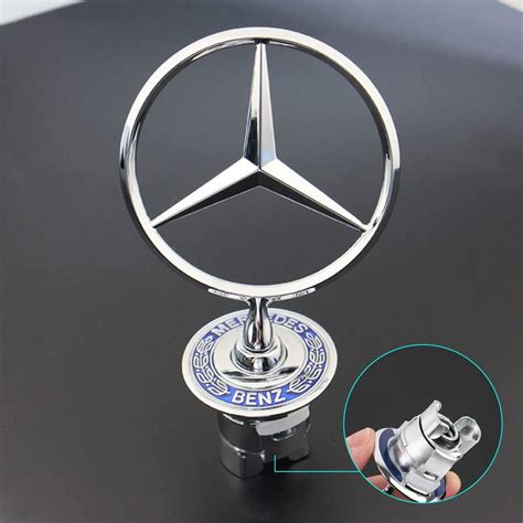 Buy For Mercedes Benz Hood Emblem Star Hood Ornament Emblem For W124