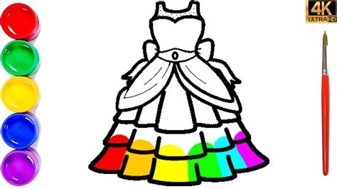 Desenho fácil de vestido como desenhar um vestido fofo passo a passo