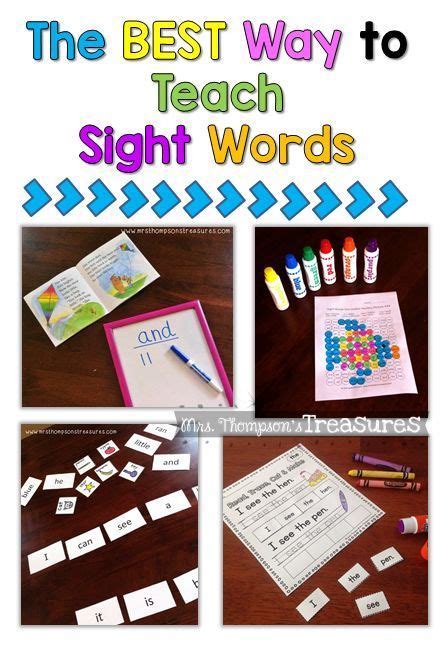 Ideas And Activities For Teaching Sight Words Fun And Engaging